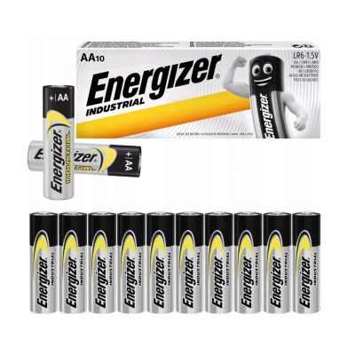 Mocne baterie alkaliczne 10 szt. ENERGIZER INDUSTRIAL LR6 R6 AA (7638900361056)